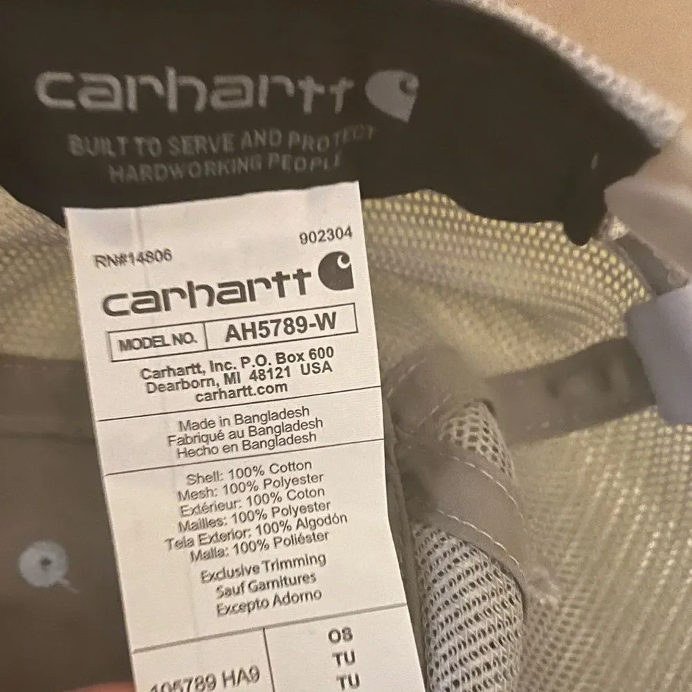 Carhartt Light Blue and Gray Mesh Cap -OS